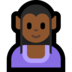 Windows系统里的女精灵:中黑肤色emoji表情