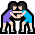 Windows系统里的女子摔跤,1-2型emoji表情