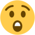 Twitter里的惊讶的脸emoji表情