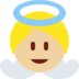 Twitter里的小天使：中等浅肤色emoji表情