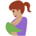 Twitter里的喂奶:中等肤色emoji表情
