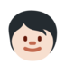 Twitter里的儿童：浅肤色emoji表情