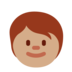 Twitter里的儿童：中等肤色emoji表情