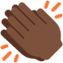Twitter里的拍手:深色肤色emoji表情