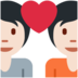 Twitter里的情侣: 较浅肤色emoji表情