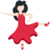 Twitter里的女子舞蹈:浅肤色emoji表情