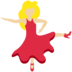 Twitter里的女子舞蹈:中浅肤色emoji表情