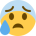 Twitter里的焦虑的脸emoji表情