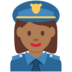 Twitter里的女警官:中黑肤色emoji表情