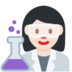 Twitter里的女科学家：浅肤色emoji表情