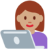 Twitter里的女工程师:中等肤色emoji表情