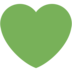Twitter里的绿心emoji表情
