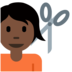 Twitter里的理发师:深色肤色emoji表情