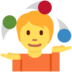 Twitter里的玩杂耍的人emoji表情