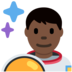 Twitter里的宇航员：深色肤色emoji表情