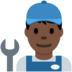Twitter里的男机械工：深色肤色emoji表情