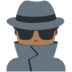 Twitter里的男侦探：中黑肤色emoji表情