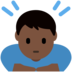 Twitter里的男人鞠躬:深色肤色emoji表情