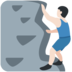 Twitter里的正在攀爬的人：浅肤色emoji表情