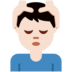 Twitter里的男士按摩：浅肤色emoji表情