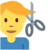 Twitter里的男人理发emoji表情