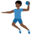 Twitter里的玩手球的男人:深色肤色emoji表情