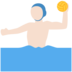 Twitter里的男子水球:浅肤色emoji表情