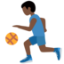 Twitter里的打球的男人:深色肤色emoji表情