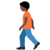Twitter里的行走的人：深色肤色emoji表情