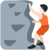 Twitter里的正在攀爬的人：浅肤色emoji表情