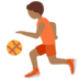 Twitter里的打球的人：中黑肤色emoji表情