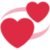 Twitter里的旋转心脏emoji表情