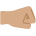 Twitter里的右拳：中等肤色emoji表情
