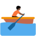 Twitter里的划船人:深色肤色emoji表情