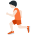 Twitter里的跑步者:浅肤色emoji表情