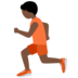 Twitter里的跑步者:深色肤色emoji表情