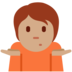 Twitter里的耸肩：中等肤色emoji表情