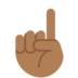 Twitter里的食指向上:中深色肤色emoji表情