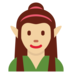 Twitter里的女精灵:中浅肤色emoji表情