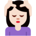 Twitter里的女性按摩:浅肤色emoji表情