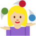 Twitter里的女性杂耍:中等浅肤色emoji表情
