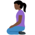 Twitter里的跪着的女人:深色肤色emoji表情