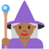Twitter里的女法师:中黑肤色emoji表情