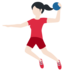 Twitter里的打手球的女人：浅肤色emoji表情