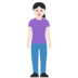 Twitter里的女性站立:浅肤色emoji表情