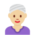 Twitter里的戴头巾的女人:中等浅肤色emoji表情