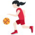 Twitter里的打球的女人：浅肤色emoji表情