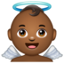 WhatsApp里的小天使:中黑肤色emoji表情