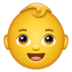 WhatsApp里的婴儿emoji表情