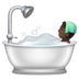 WhatsApp里的洗澡者:深色肤色emoji表情